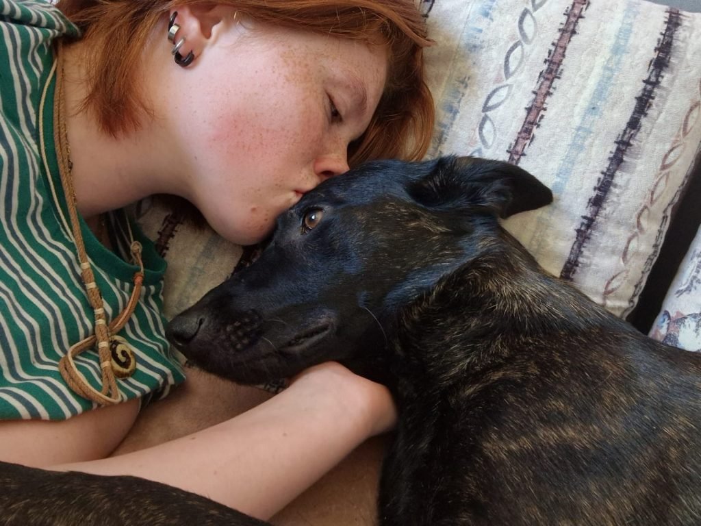 Baily Family Protection Dog with her Owner